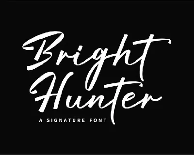 Bright Hunter font