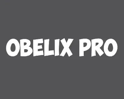 Obelix Pro Family font
