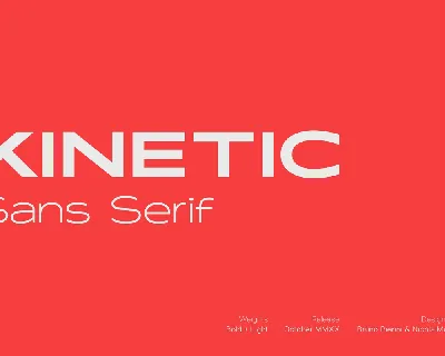 Kinetic Sans Serif Typeface font