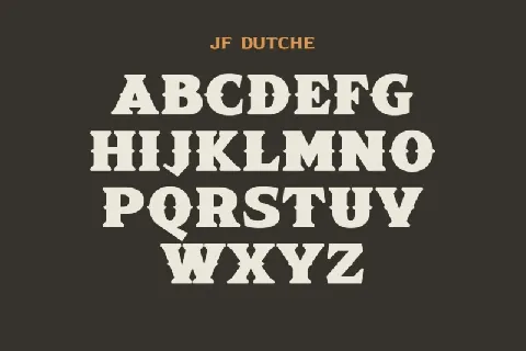 JF Dutche font