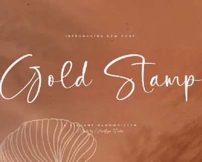 Gold Stamp font