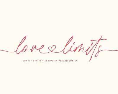 Love Limits font