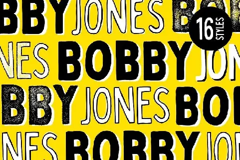 Bobby Jones Family font