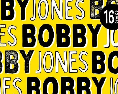 Bobby Jones Family font