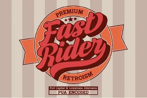 Fast Rider font