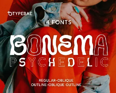Bonema Psychedelic font