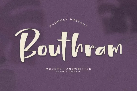 Bouthram font