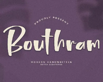 Bouthram font