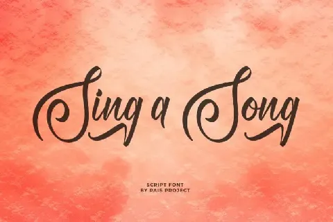 Sing A Song Script font