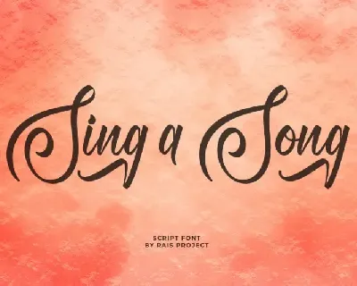 Sing A Song Script font