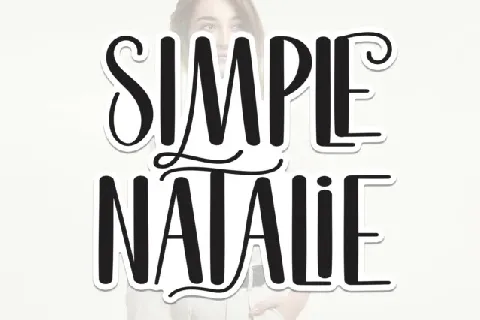 Simple Natalie Display font