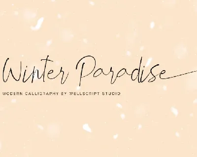 Winter Paradise Script font