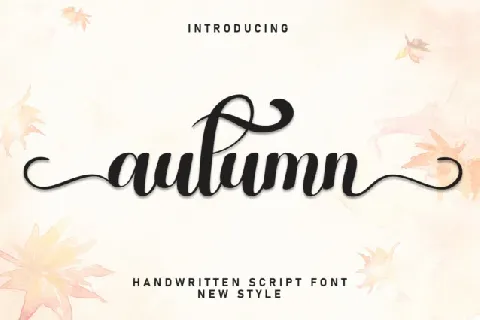 Autumn Calligraphy font