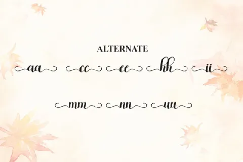 Autumn Calligraphy font