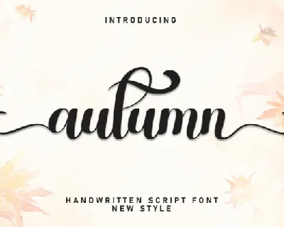 Autumn Calligraphy font