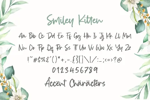 Smiley Kitten font