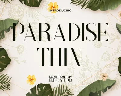 Paradise Thin font