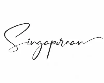 Singaporean Handwriting font