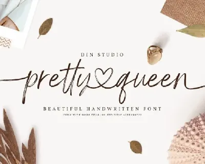 Pretty Queen Brush font