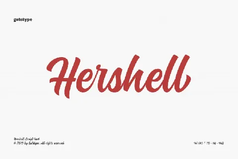 Hershell Script font