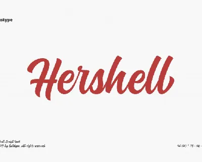 Hershell Script font