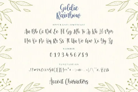 Goldie Rainbow font