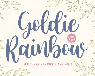 Goldie Rainbow font
