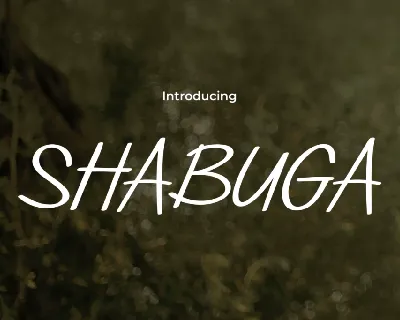 SHABUGA font