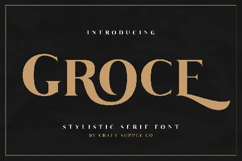 Groce font