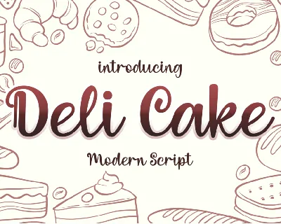 Deli Cake font