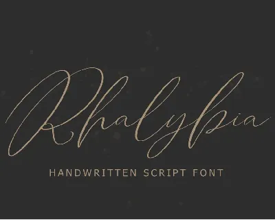 Rhalybia font