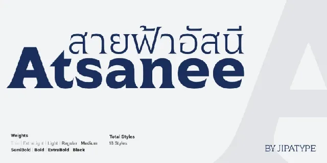 Atsanee Family font