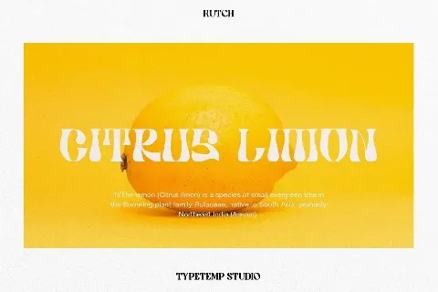 Rutch font