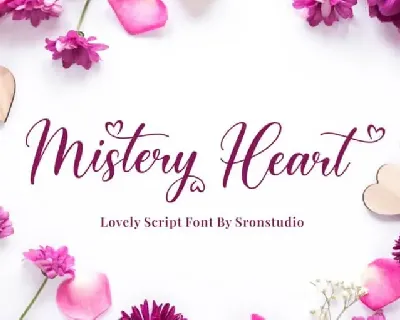 Mistery Heart Calligraphy font