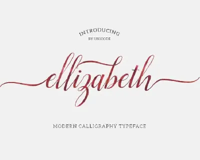 Elizabeth Script font