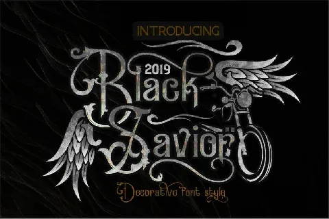 Black Savior Victorian Retro font