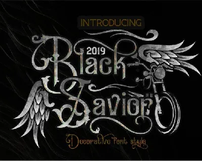 Black Savior Victorian Retro font