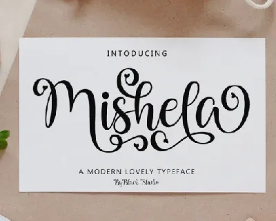 Mishela Script font