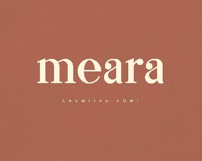 Meara font