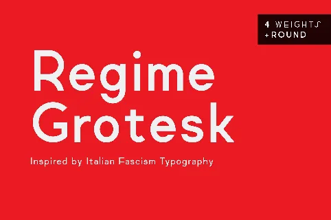 Regime Grotesk font