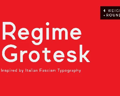 Regime Grotesk font