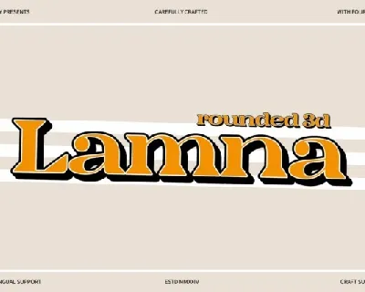 Lamna Rounded 3D font