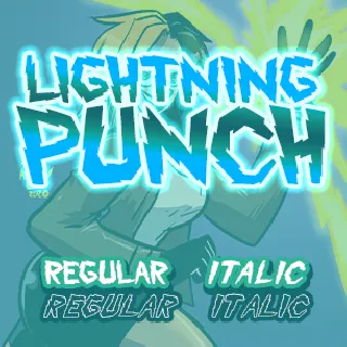 Lightning Punch PG font