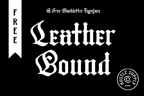 Leather Bound font