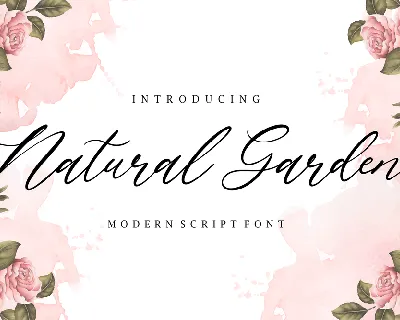 Natural Garden font