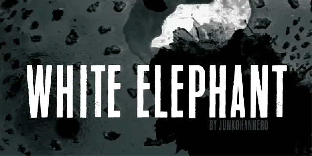 White Elephant font