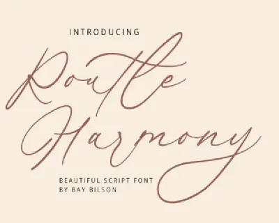 Routle Harmony font