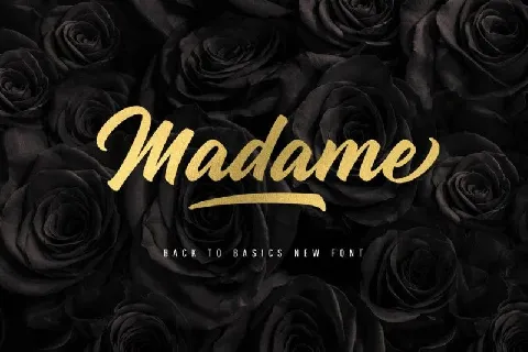 Madame Script font