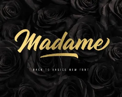 Madame Script font