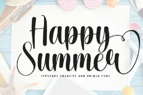 Happy Summer Script font